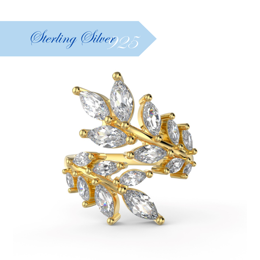 RAMAGE D'OR ✧ Anello ARGENTO 925/Gold 18k - BELLAETEREA