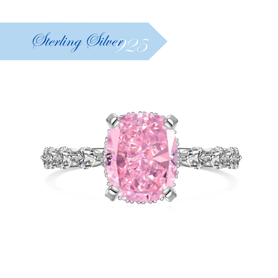 LADY V ✧ Anello ARGENTO 925/Rosa - BELLAETEREA