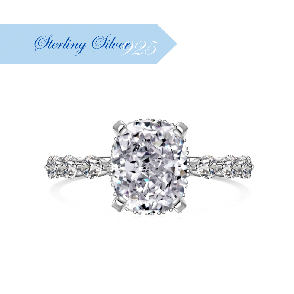 LADY V ✧ Anello ARGENTO 925/Bianco - BELLAETEREA
